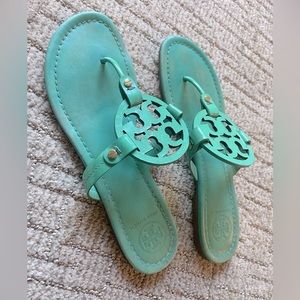 Tory Burch Miller sandal in Turquoise Size 10